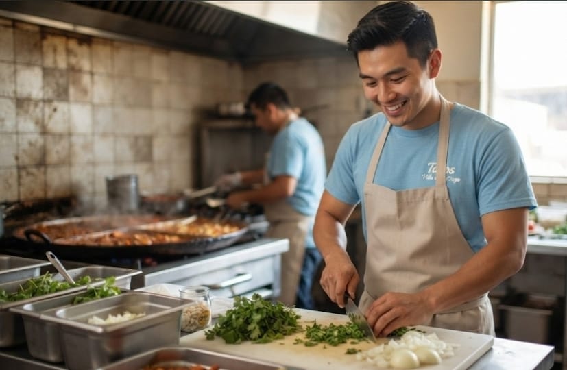 AYUDANTE DE COCINA ​Tacos Villa de Santiago